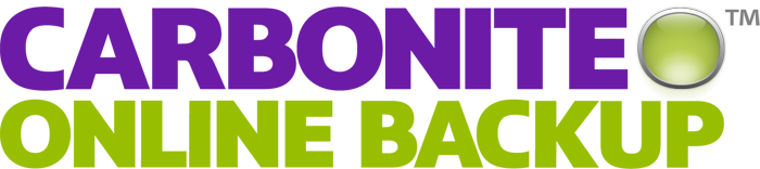 Carbonite Online-Backup, unlimited storage, one low fee, contact Engkraf's Computers and Consulting for additional details.